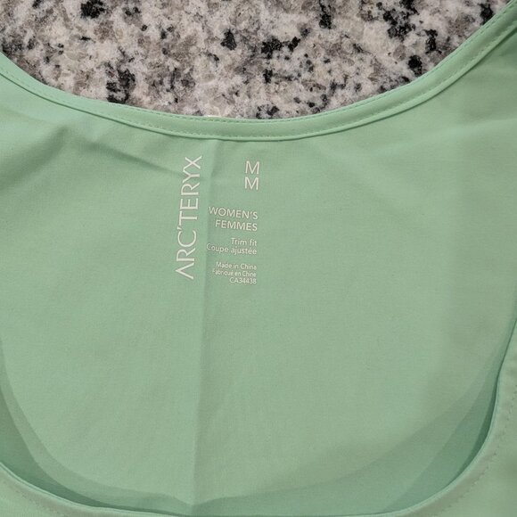 ARC'TERYX Contenta Dress M Meadowsweet Green Lightweight Packable Diem Polyester - Picture 5 of 7